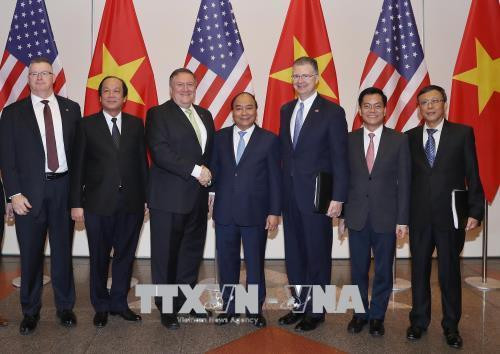 双方代表合影。越通社统一 摄