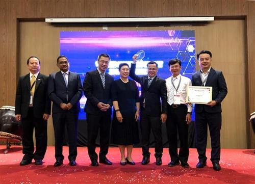 越南岘港荣获ASOCIO 2019年智慧城市奖。图自越通社 越南岘港荣获ASOCIO 2019年智慧城市奖。图自越通社