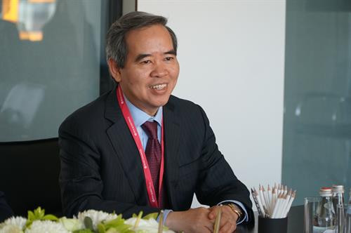 越共中央政治局、中央书记处书记、中央经济部部长阮文平。图自越通社