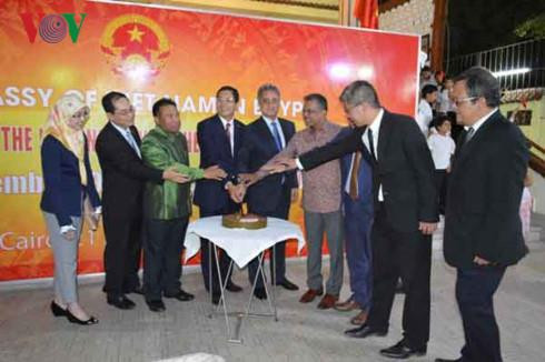 越南驻埃及大使杜黄龙和代表们。(图片来源:越南之声) 越南驻埃及大使杜黄龙和代表们。(图片来源:越南之声)