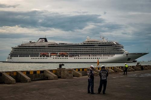MV Viking Sun游轮。图自 Antara