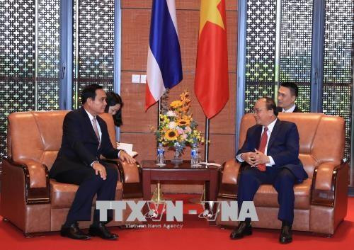 阮春福会见泰国总理巴育（图片来源：越通社）
