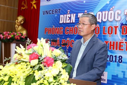 信息与传媒部副部长阮成兴发表讲话。(图片来源:越通社) 信息与传媒部副部长阮成兴发表讲话。(图片来源:越通社)