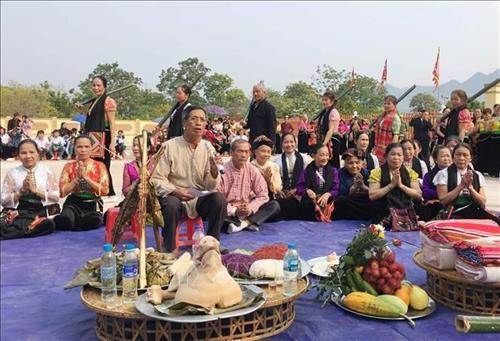 2019年祈雨仪式场景。图自越通社