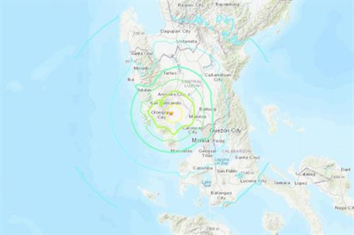 菲律宾中部发生6.3级地震。图自越通社
