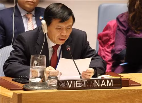 越南驻联合国使团团长邓廷贵。 图自越通社