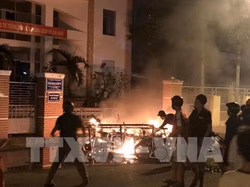 平顺省扰乱社会治现场。（图片来源：越通社）