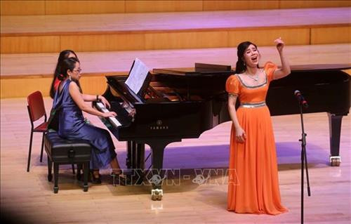 活动上的音乐节目。图自越通社