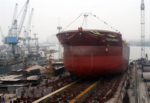 资料图：越南航海总公司预计2018年9月首次公开募股。（图片来源：越通社）