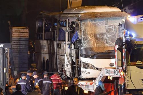 爆炸袭击现场。图自AFP