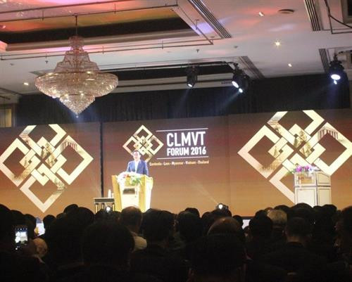 2016年第一届大湄公河次区域五国论坛场景。图自互联网