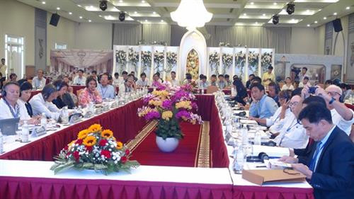 “保护大湄公河次区域遗产的培训和研究战略”国际研讨会场景。图自越通社