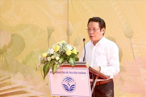 越南信息与传媒部副部长黄永宝在致开幕辞。图自越通社