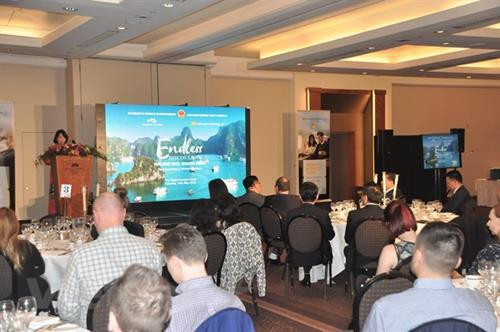 广宁省人民委员会副主席武氏秋水在活动上发表讲话。图自越通社 广宁省人民委员会副主席武氏秋水在活动上发表讲话。图自越通社