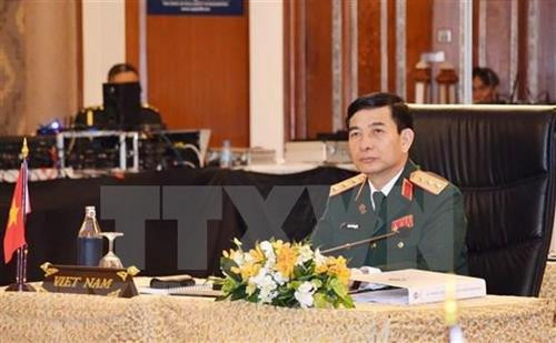 资料图：国防部副部长潘文江上将。图自越通社