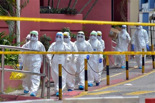 马来西亚新增55例新冠肺炎确诊病例，累计确诊6353；死亡病例仍是105例。图自越通社