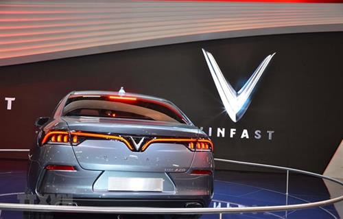 越南汽车品牌VinFast。图自越通社 越南汽车品牌VinFast。图自越通社