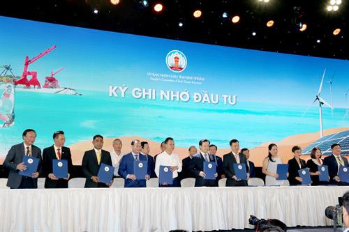 2019年平顺省投资促进会场景。图自越通社 2019年平顺省投资促进会场景。图自越通社