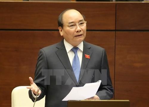 资料图：越南政府总理阮春福。图自越通社