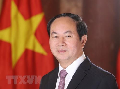 越南国家主席陈大光。（图片来源：越通社）