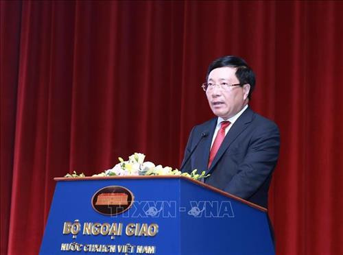 越南政府副总理兼外长范平明。图自越通社