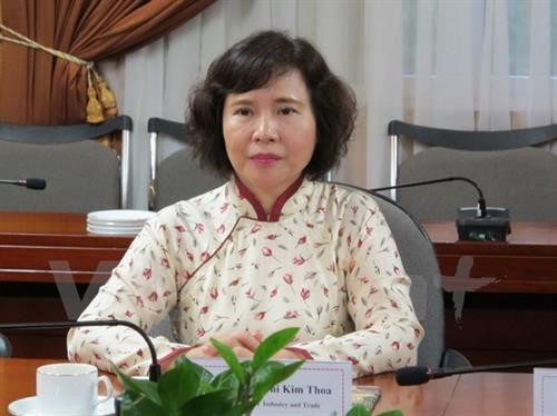工贸部副部长胡氏金钗。（图片来源：越通社）