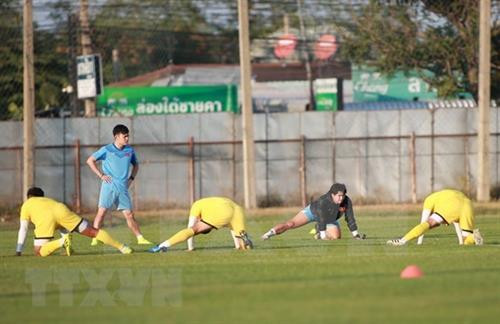 越南U23球队进行训练。图自越通社