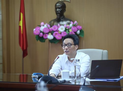 政府副总理武德儋在会上发表讲话。图自越通社 政府副总理武德儋在会上发表讲话。图自越通社