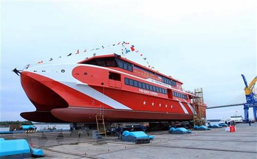 36号昆岛Express双体高速客船。（图片来源：越通社）