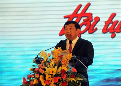 乂安省委副书记、人民委员会主席阮春棠在开幕式上致辞。（图片来源：越通社）
