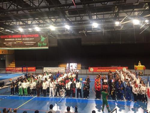 越南传统武术世界锦标赛在法国马赛市正式开赛。图自越通社