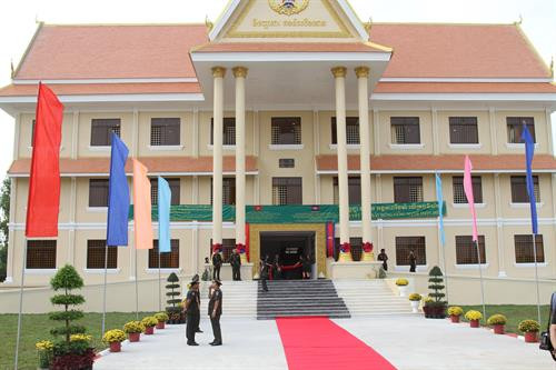 柬埔寨陆军司令部指挥大楼。（图片来源：越通社）