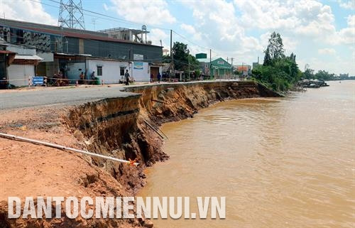 91号公路安江省平美乡路段严重塌方。记者 裴文灵 摄 芹苴市乌门郡太安坊太利地区居民阮氏碧莲正站在她一家以前兴建房屋的地方,目前她的房屋已沉没在水下了。 记者 阮清廉 摄 91号公路安江省平美乡路段严重塌方。记者 裴文灵 摄 芹苴市乌门郡太安坊太利地区居民阮氏碧莲正站在她一家以前兴建房屋的地方,目前她的房屋已沉没在水下了。 记者 阮清廉 摄