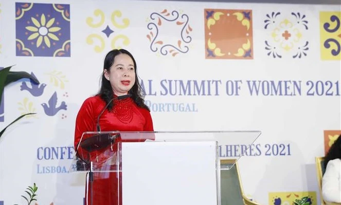 武氏映春副主席出席2021年世界妇女大会开幕式
