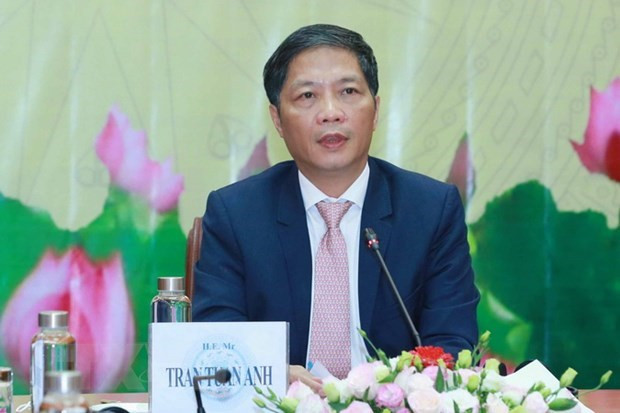 中央经济部部长陈俊英会见美国东盟商业理事会代表团