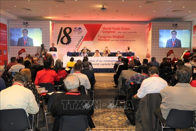 越南出席第 18 届世界工会联合会大会