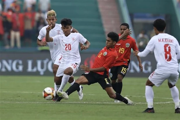 第31届东运会男足比赛：缅甸U23队3:2战胜东帝汶U23队