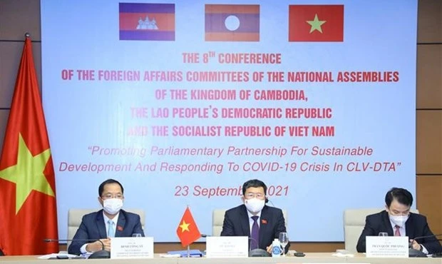 越老柬三国国会对外委员会关于发展三角区的第八次会议开幕