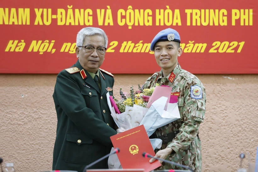 越南第二位军官将赴美国纽约联合国总部执行任务