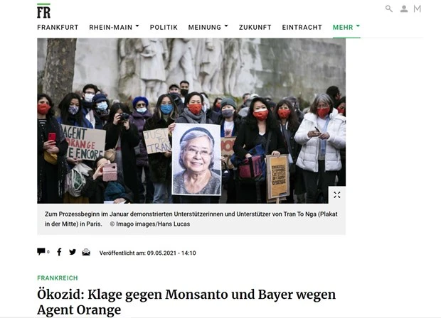 德国媒体：美军在越南战争所使用橙剂的影响至今仍存在