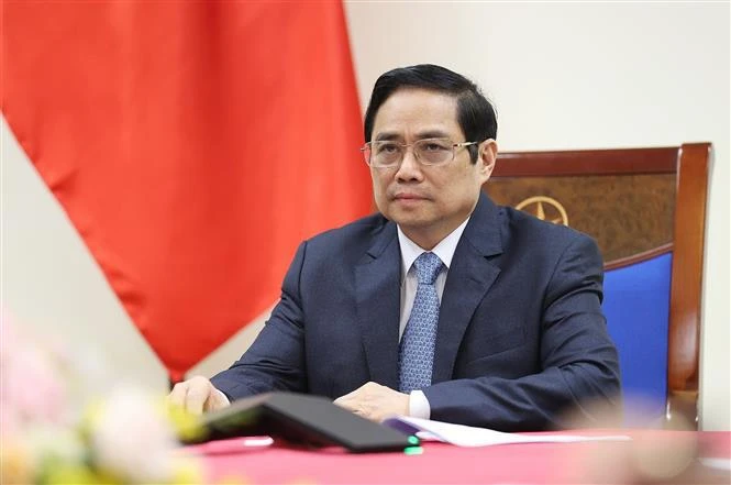 越南政府总理范明政与奥地利总理库尔茨通电话