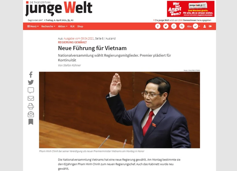 德国媒体对越南新领导班子给予好评