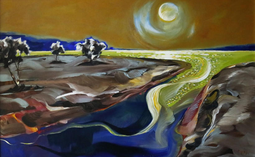 陈国江画家“昨天”的野外风光