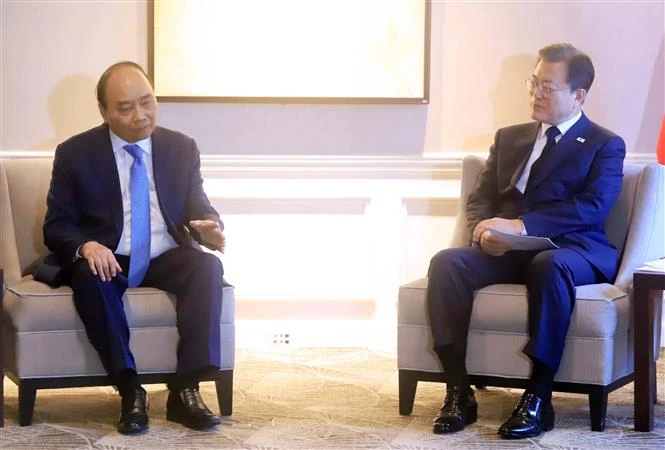 第76届联合国大会：越南国家主席阮春福会见部分国家和国际组织领导