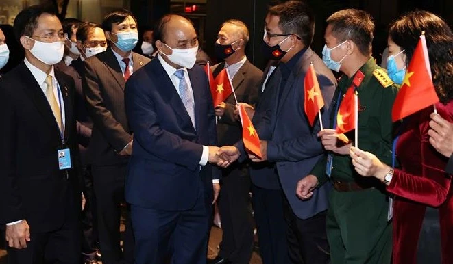 阮春福抵达纽约开始出席第76届联合国大会一般性辩论议程