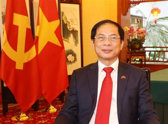越南外交部长裴青山就越共中央总书记阮富仲访华之成果接受媒体记者采访