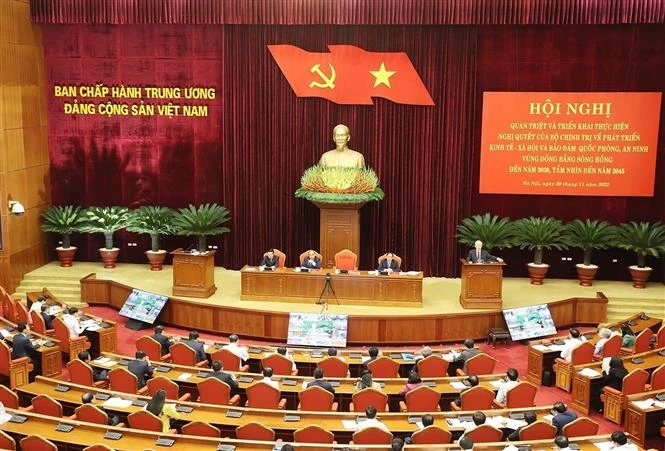阮富仲总书记：红河三角洲区域应充分发挥引领发展及发展动力的作用