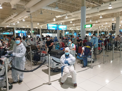 新冠肺炎疫情：在阿联酋的260名越南公民安全回国