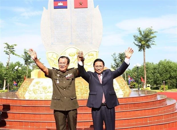 柬埔寨首相洪森感谢越南人民助柬推翻波尔·布特种族灭绝政权