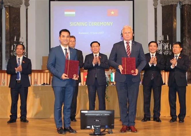 越南国会主席王廷惠出席越匈教育合作论坛